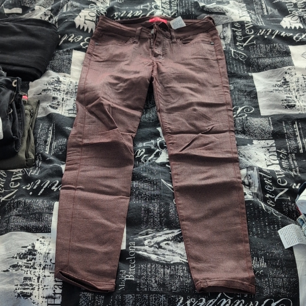 Guess Burgundy Skinny Jeans